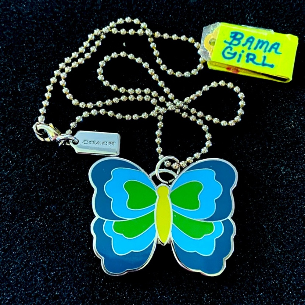 NWOT Coach Butterfly necklace - Picture 7 of 8